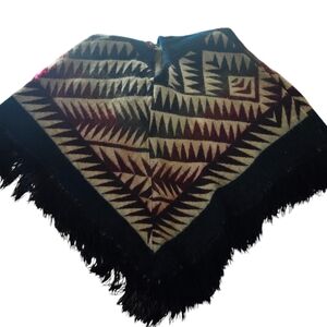 Geometric Patterned Poncho